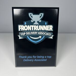 Amazon FRONTRUNNER Top Performer Delivery Champion Wall Plaque Award